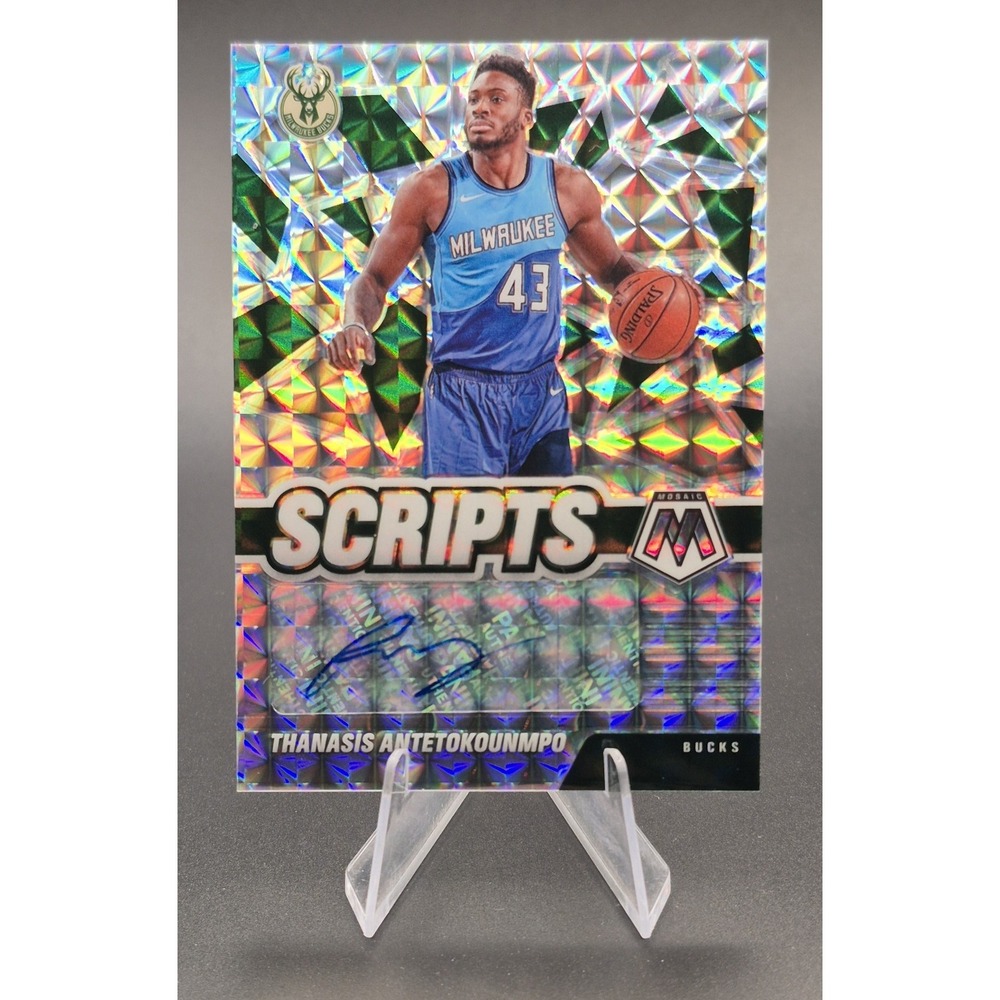 2020-21 Mosaic Thanasis Antetokounmpo #SC-THA Scripts Mosiac Milwaukee Bucks AU